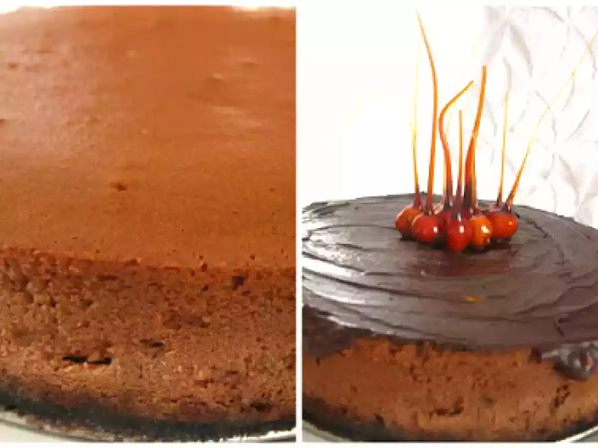 Cheesecake cu ciocolata si alune de padure - poza 3