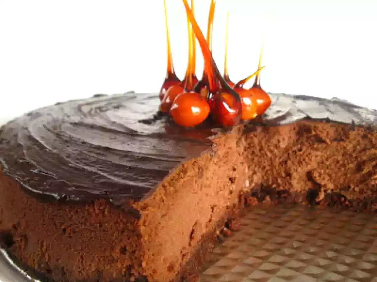 Cheesecake cu ciocolata si alune de padure - poza 5