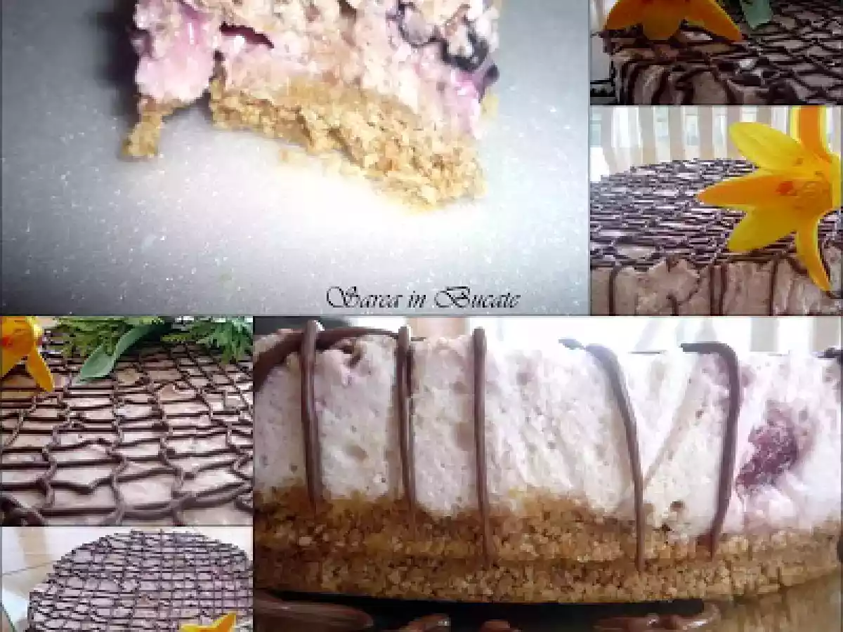 CHEESECAKE CU FRUCTE DE PADURE SI CIOCOLATA - poza 2