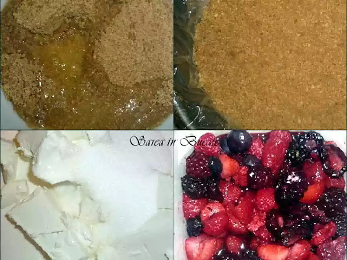 CHEESECAKE CU FRUCTE DE PADURE SI CIOCOLATA - poza 5