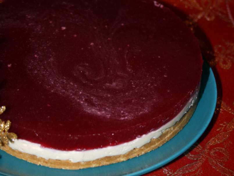Cheesecake cu gelatina de rodii, poza 1