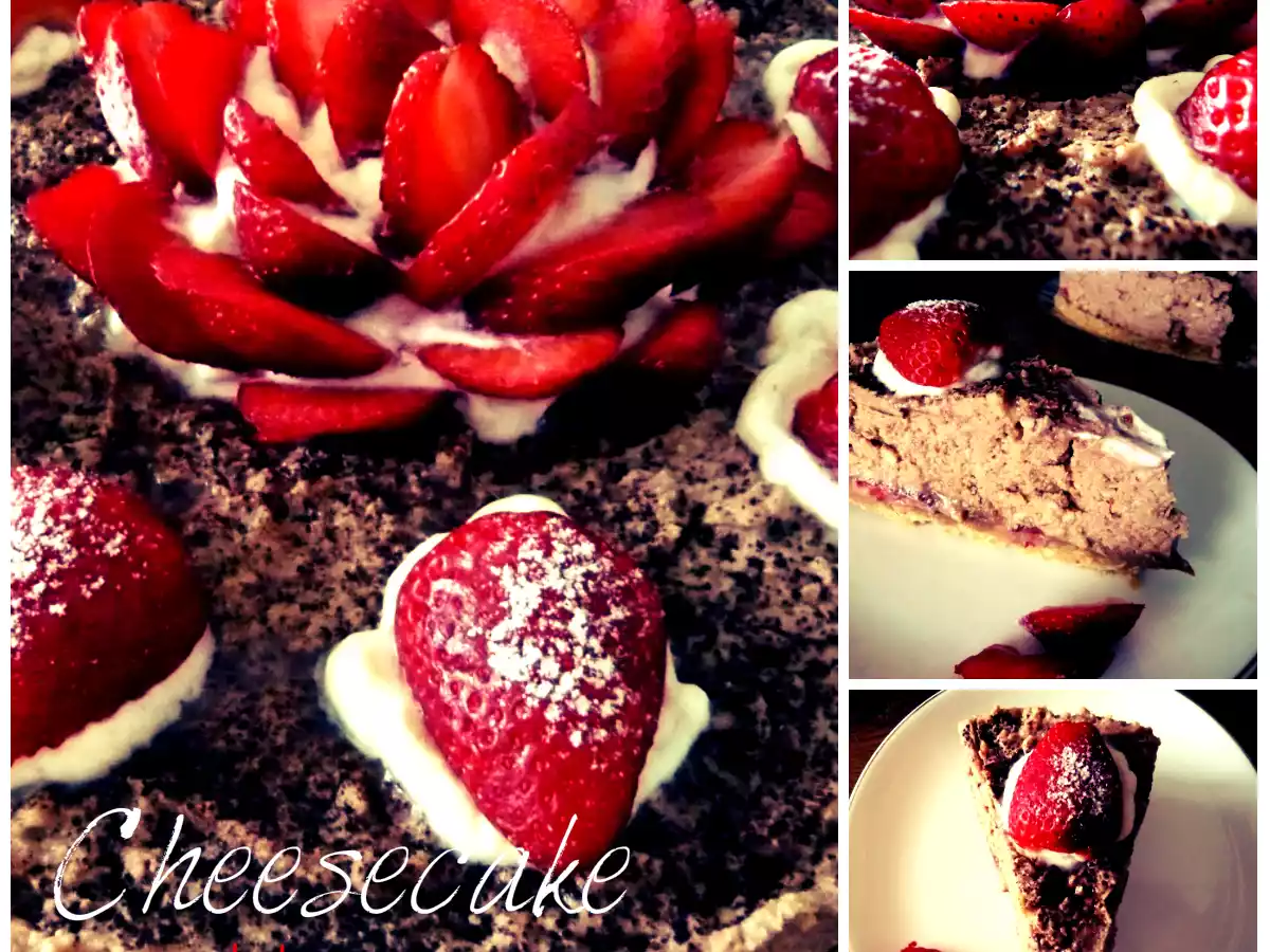 Cheesecake cu migdale si capsuni - poza 8