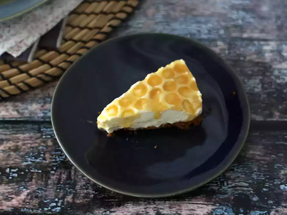 Cheesecake fără coacere cu lămâie și miere - poza 2