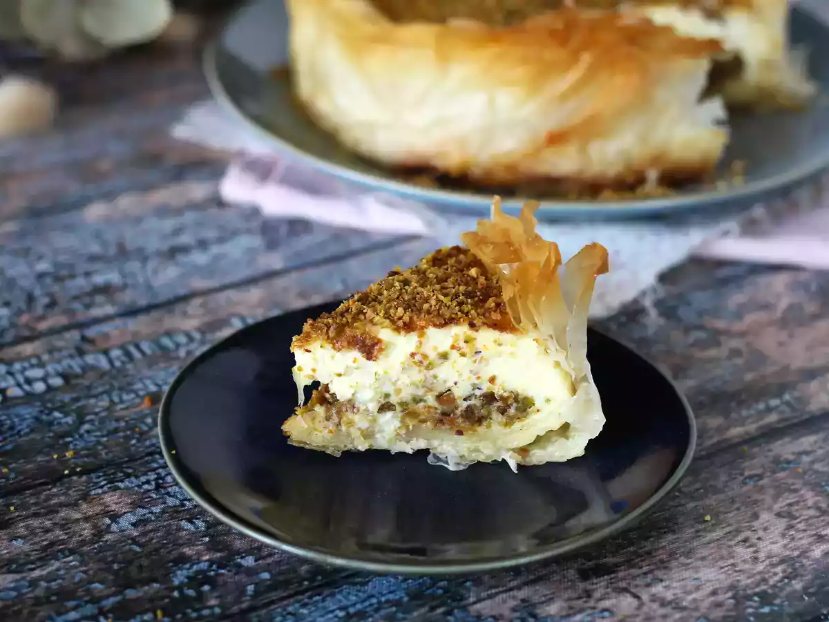 Cheesecake tip baklava cu fistic - poza 2