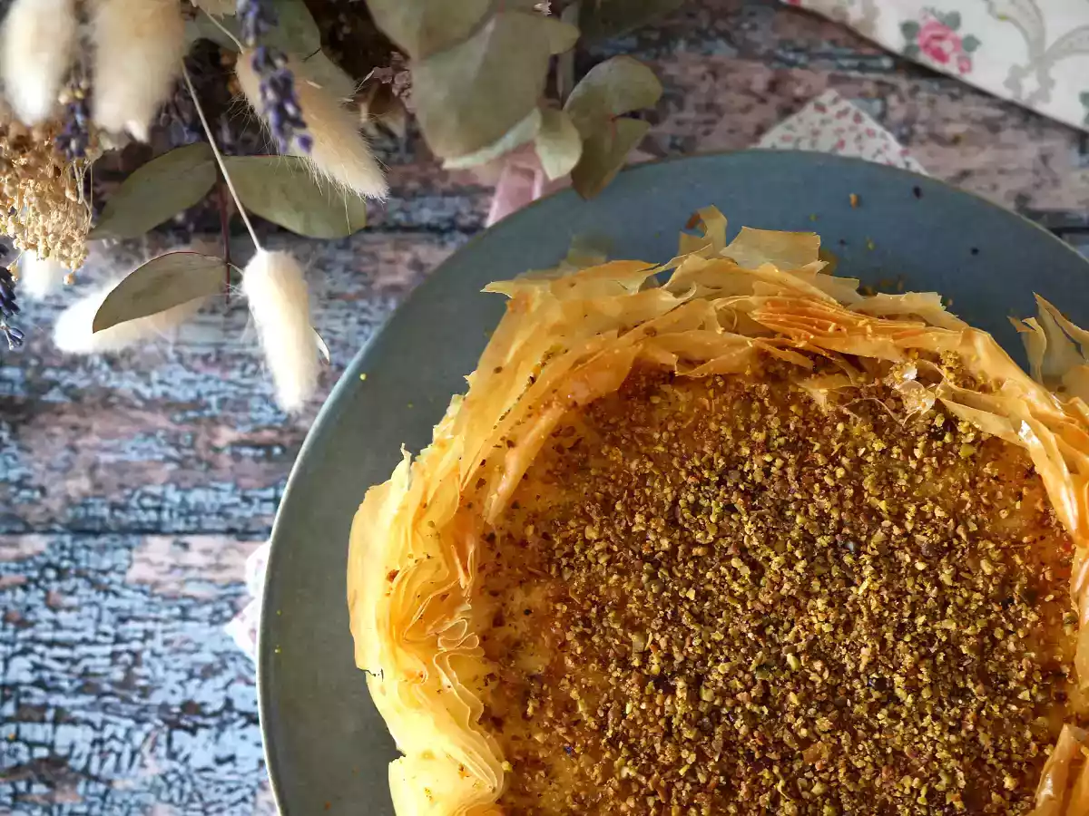 Cheesecake tip baklava cu fistic - poza 4