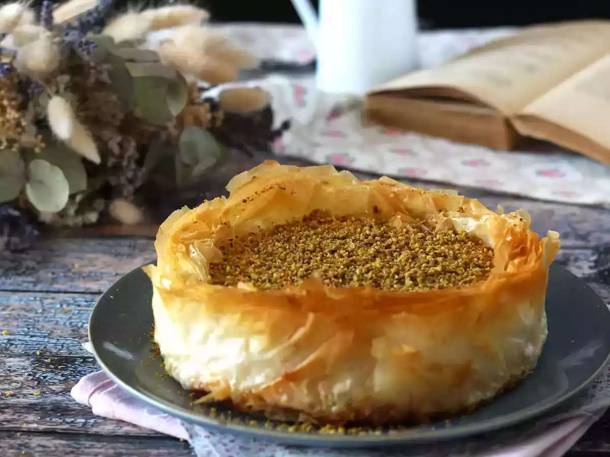Cheesecake tip baklava cu fistic - poza 5