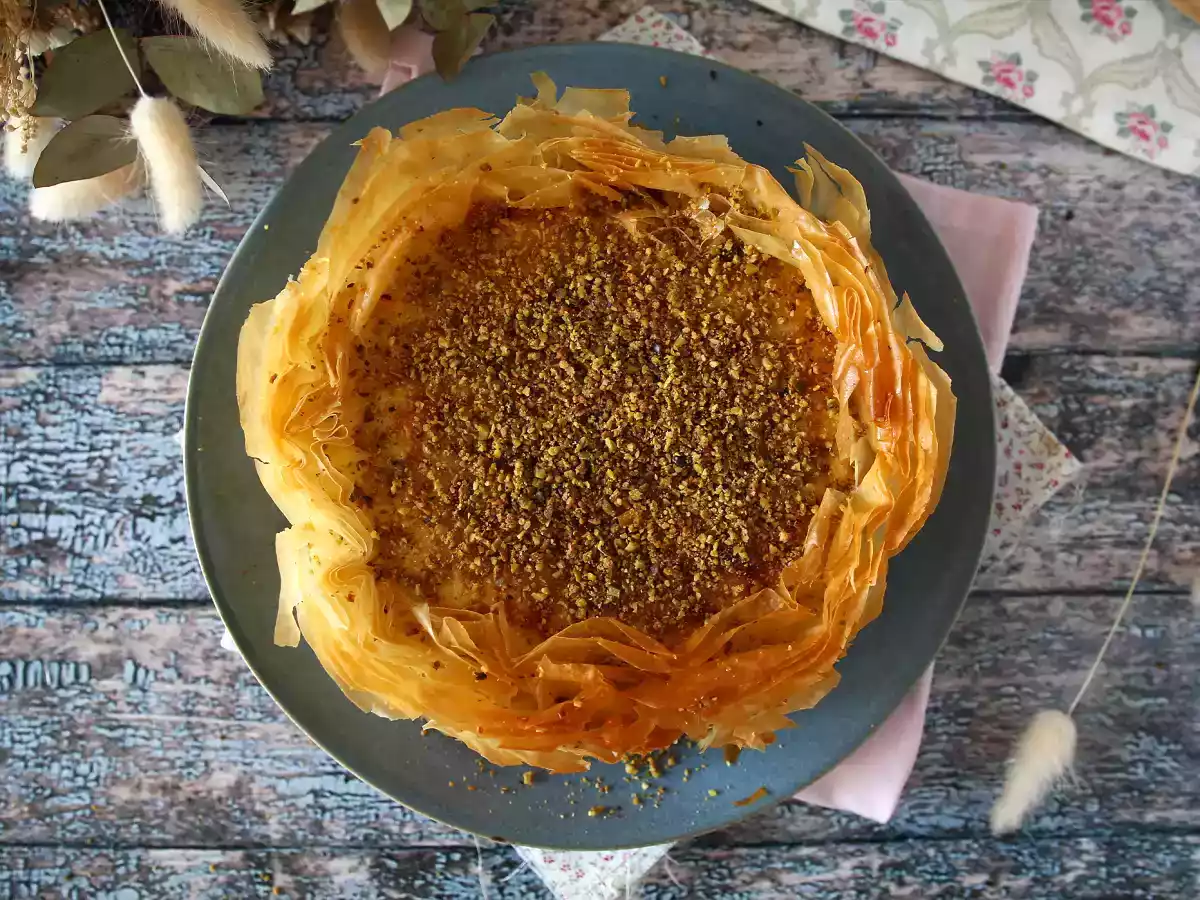 Cheesecake tip baklava cu fistic - poza 6