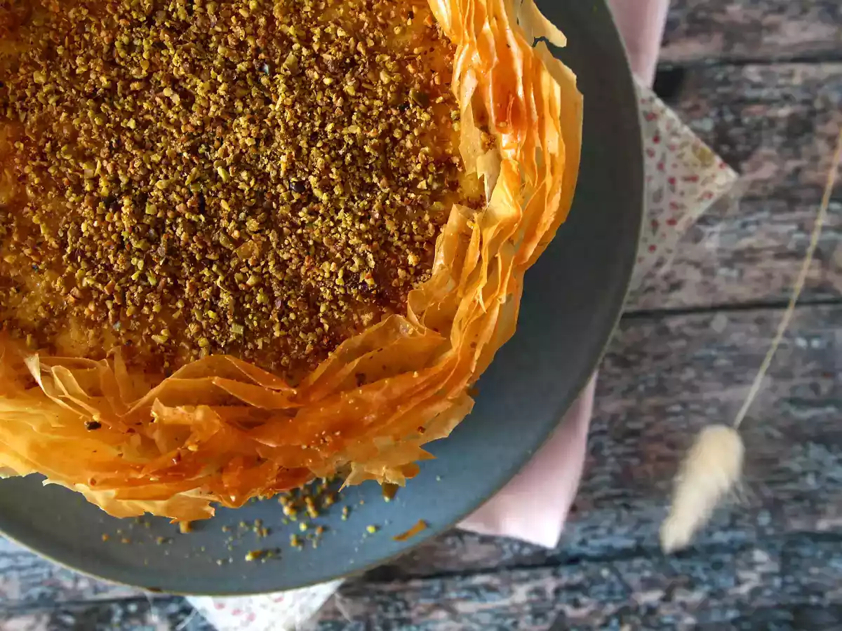 Cheesecake tip baklava cu fistic - poza 7