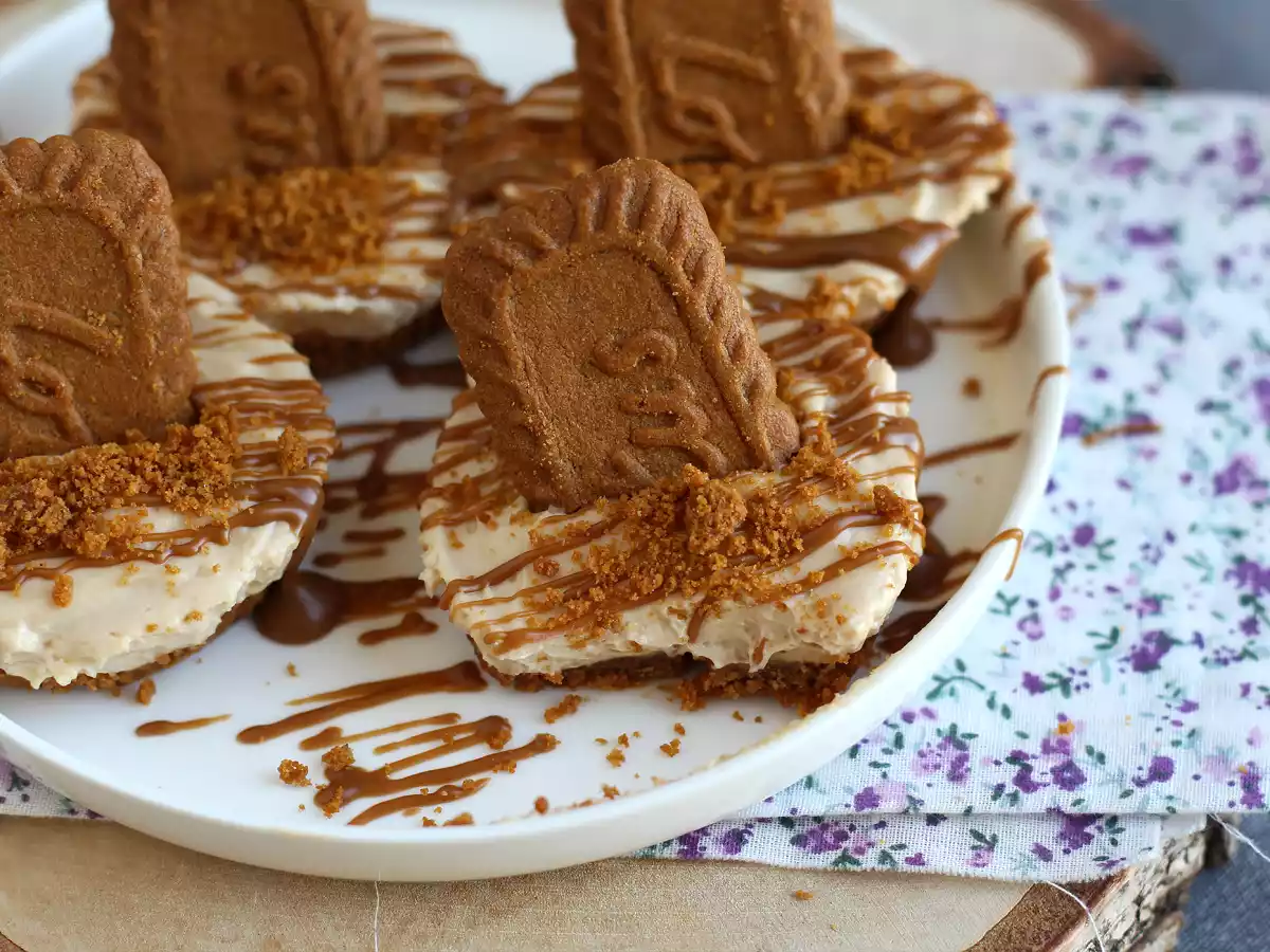 Cheesecakes cu speculoos - fără coacere - poza 2