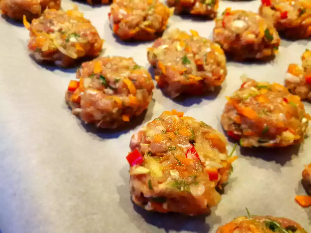 Chiftelute de porc la cuptor