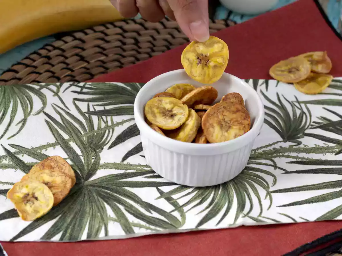 Chipsuri de banană plantain la Air Fryer - poza 3