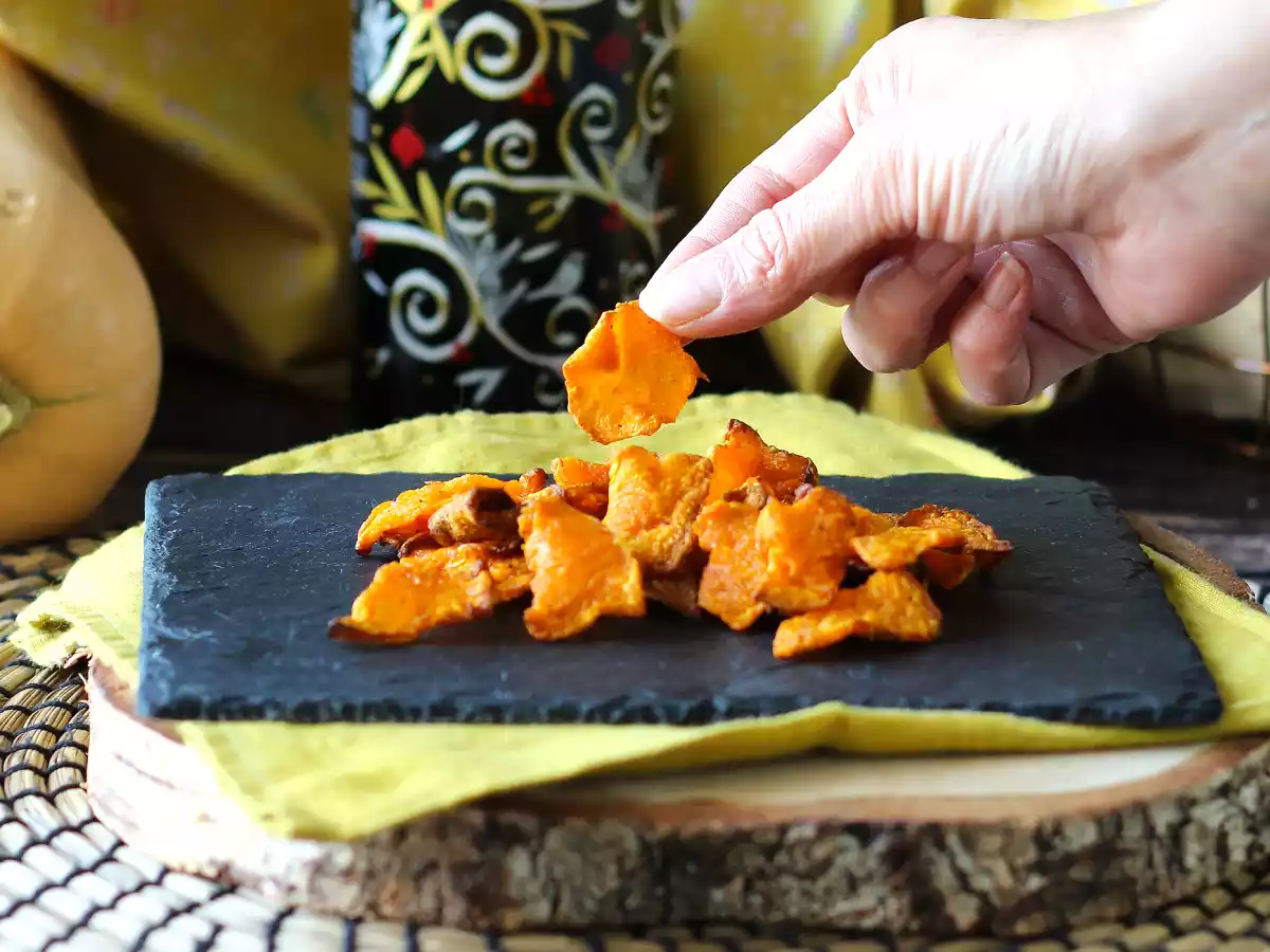 Chipsuri de dovleac în friteuza cu aer - poza 3