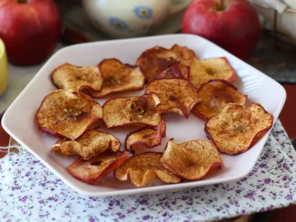 Rețetă Chipsuri de mere cu scorțișoară la air fryer