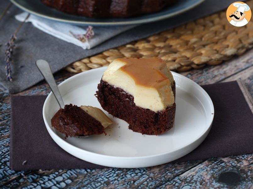 Choco flan, combinația perfectă între un tort moale de ciocolată și un flan cu caramel, poza 3