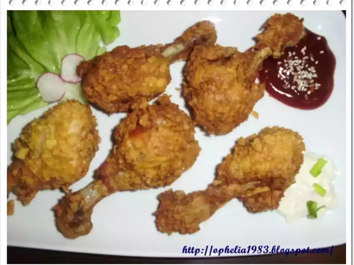 Ciocanele de pui in fulgi de porumb - poza 2