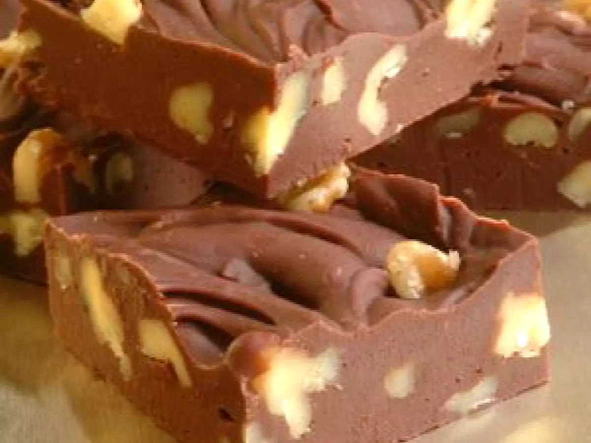 Ciocolata de casa la microunde(Fudge)