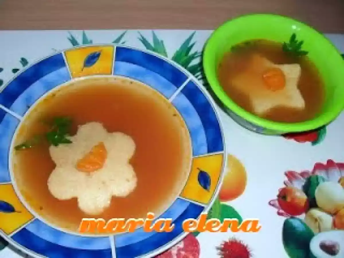 CIORBA CU BULION SI GALUSTE