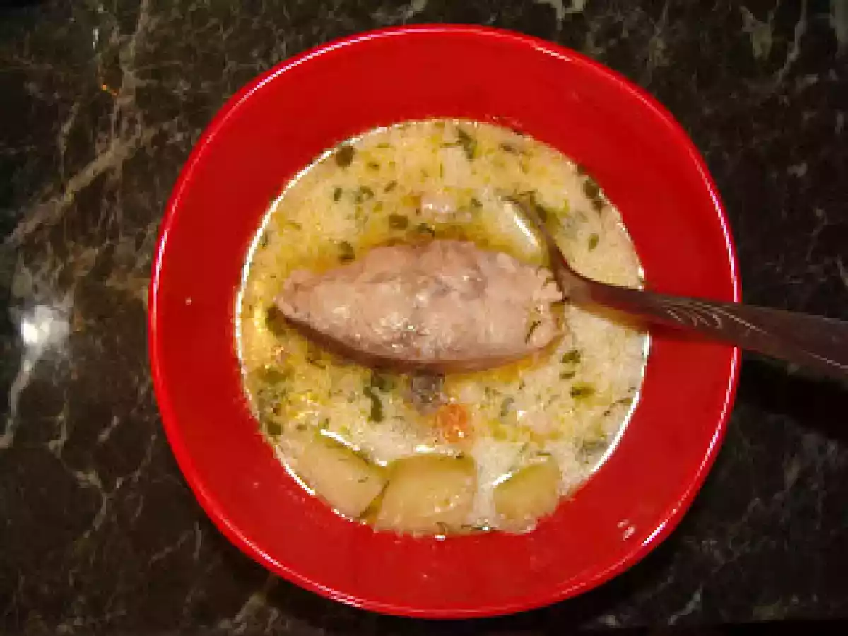 Ciorba de crap cu smantana (fara gust de peste)