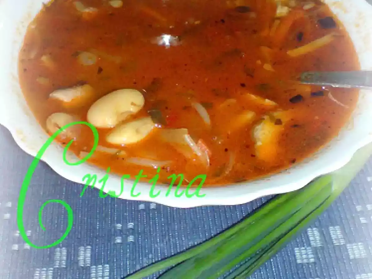 Ciorba de fasole boabe cu iz exotic