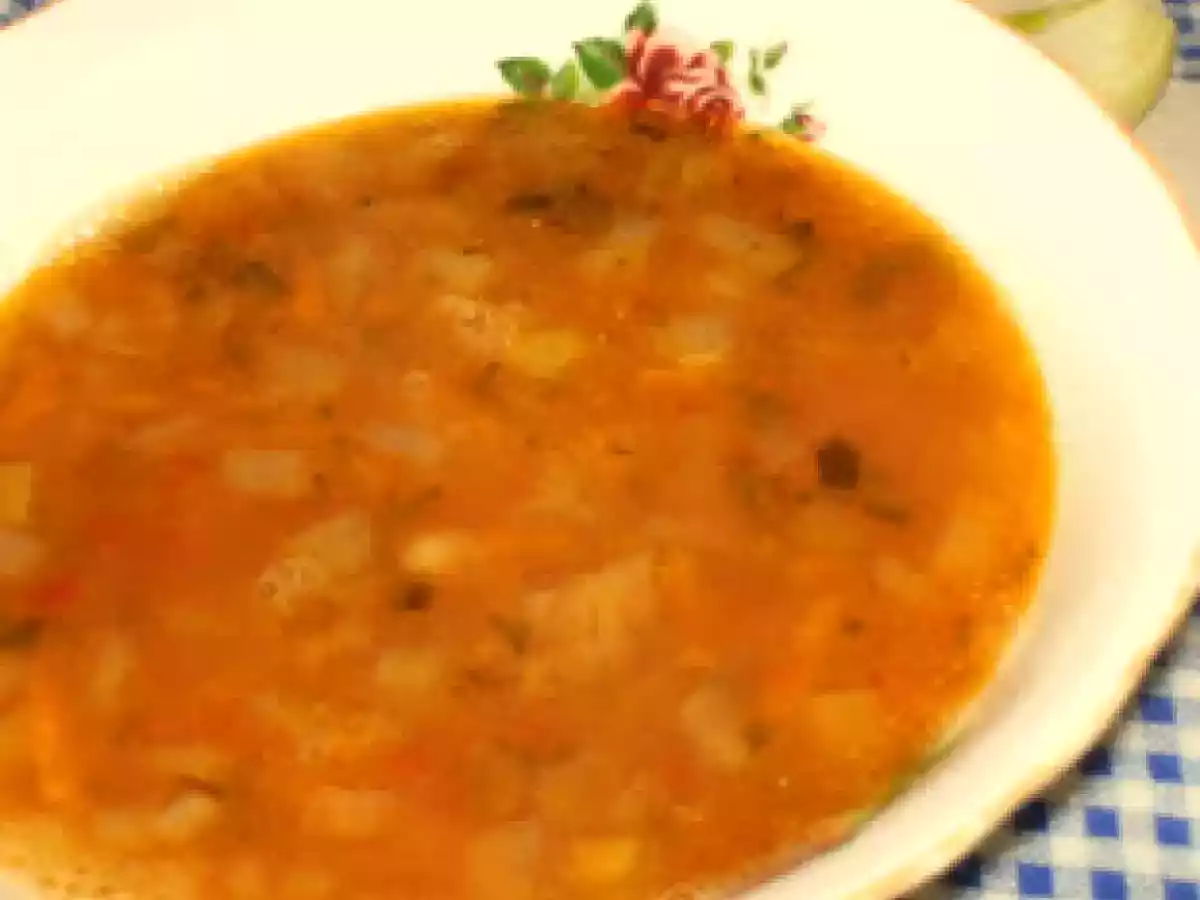 Ciorba de fasole cu zeama de varza - de post