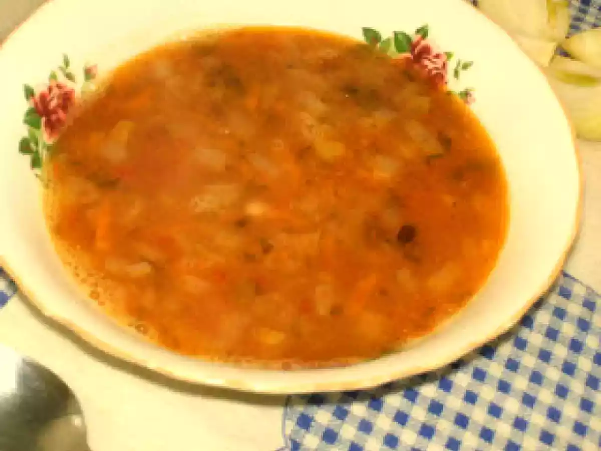 Ciorba de fasole cu zeama de varza - de post - poza 2