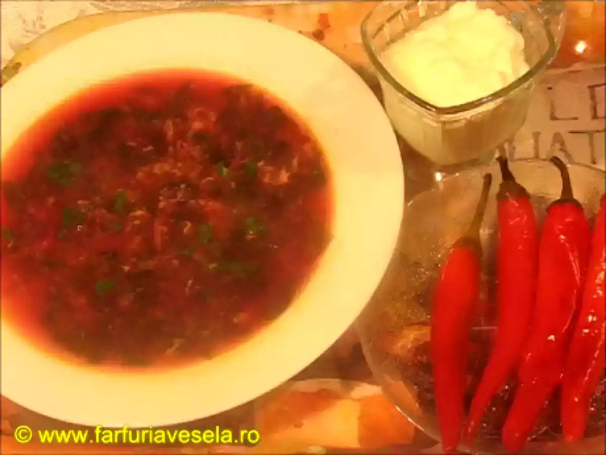 Ciorba de loboda rosie (reteta video)