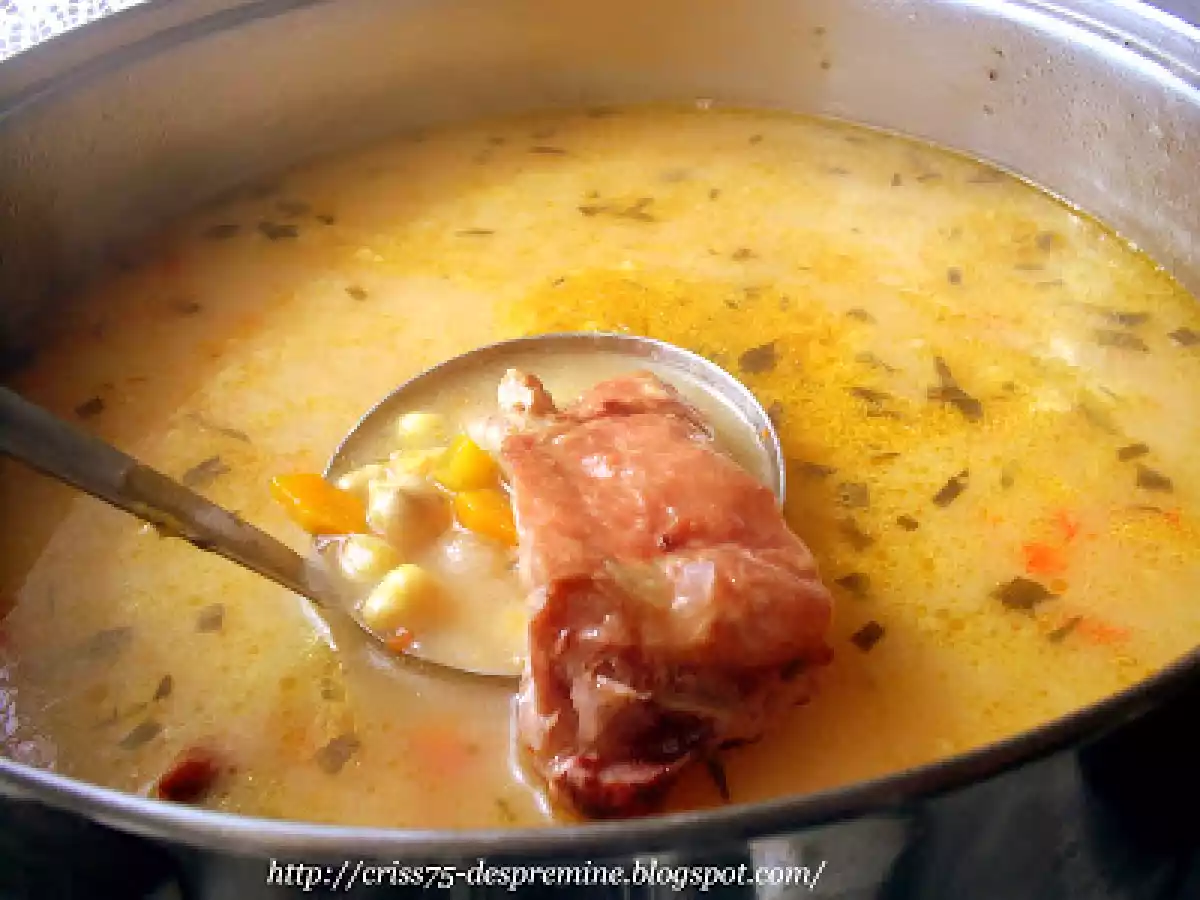 Ciorba de naut cu costita afumata - poza 2