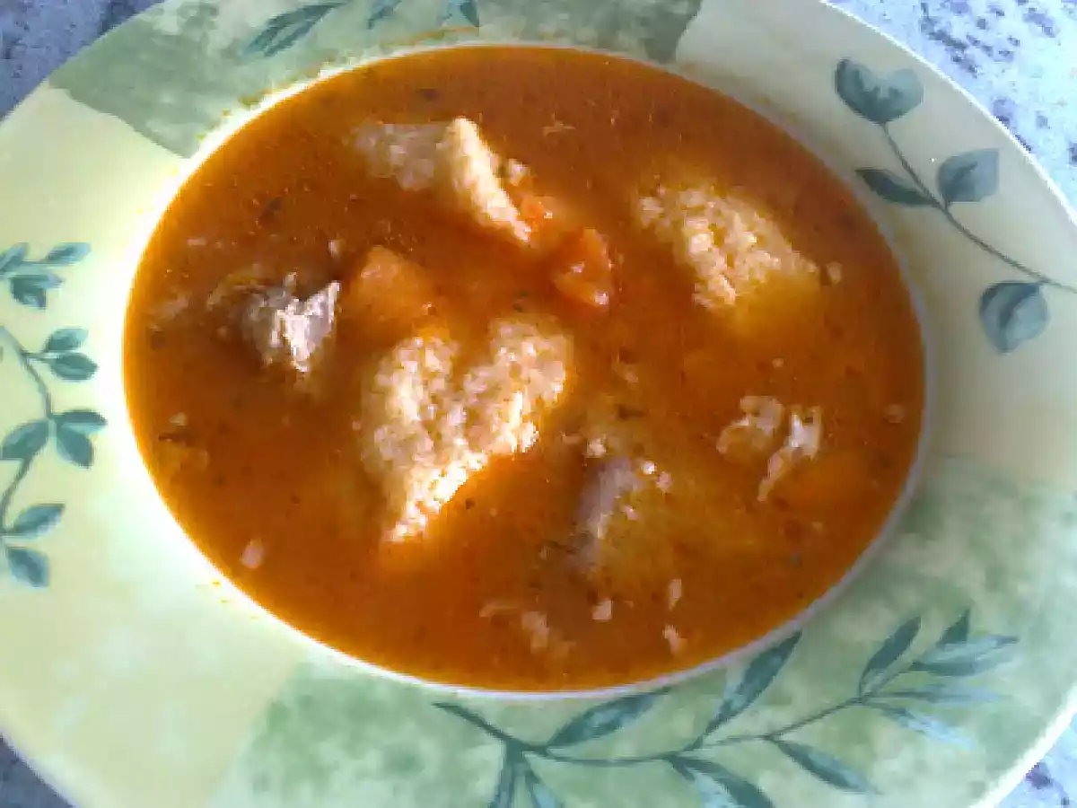 Ciorba de porc cu galuste de gris - poza 2