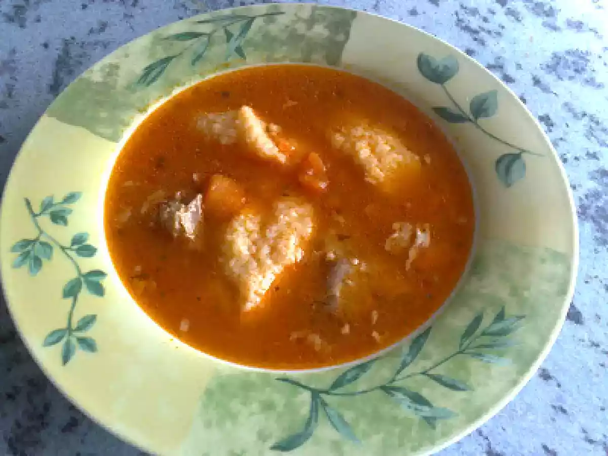 Ciorba de porc cu galuste de gris - poza 3