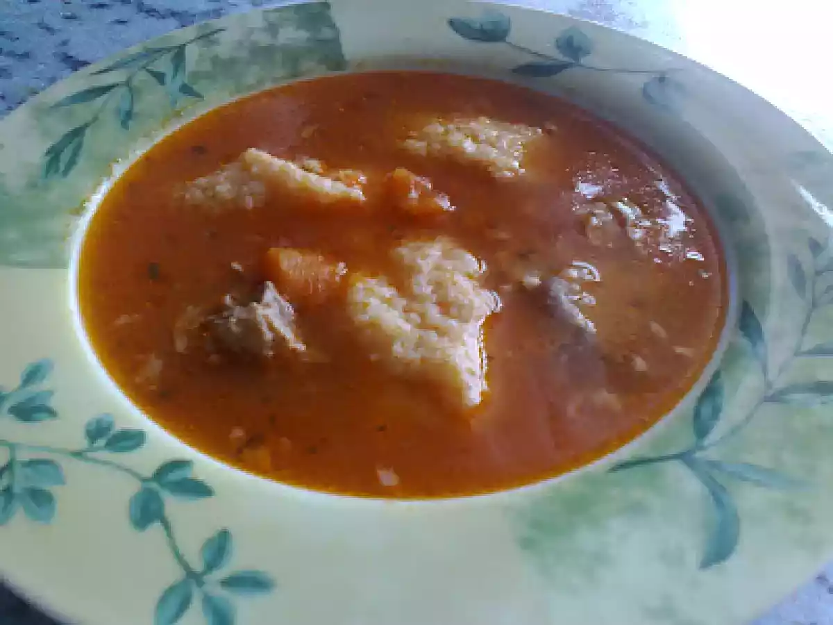 Ciorba de porc cu galuste de gris - poza 4