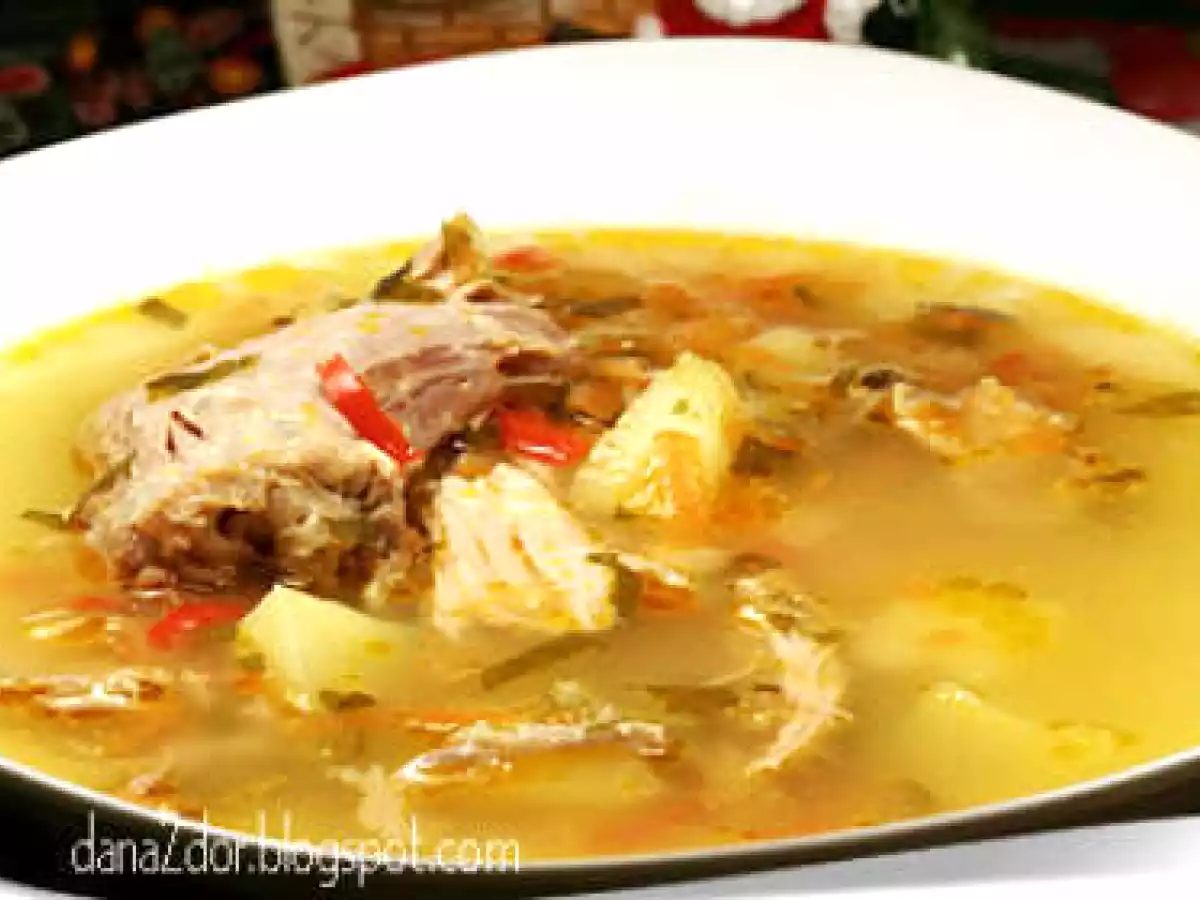 Ciorba de potroace din tacamuri de curcan