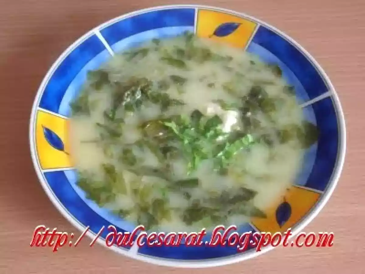 Ciorba de salata cu leustean, absolut senzationala!