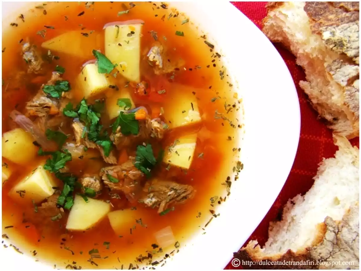 Ciorba de vacuta cu tarhon