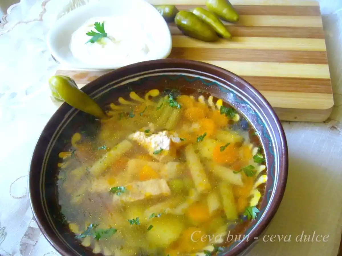 Ciorba taraneasca de porc - poza 2