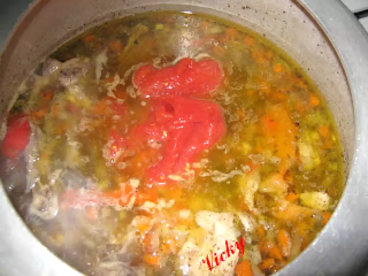 Ciorba taraneasca de pui - poza 6