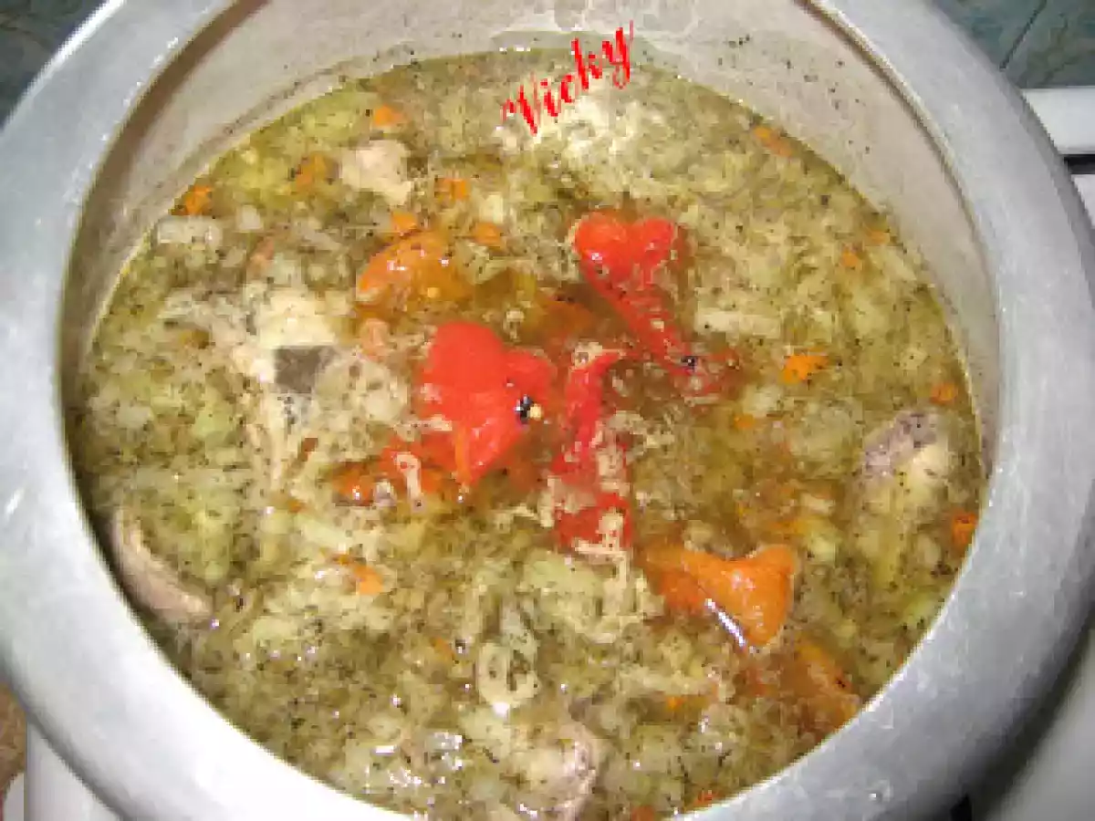 Ciorba taraneasca de pui - poza 9