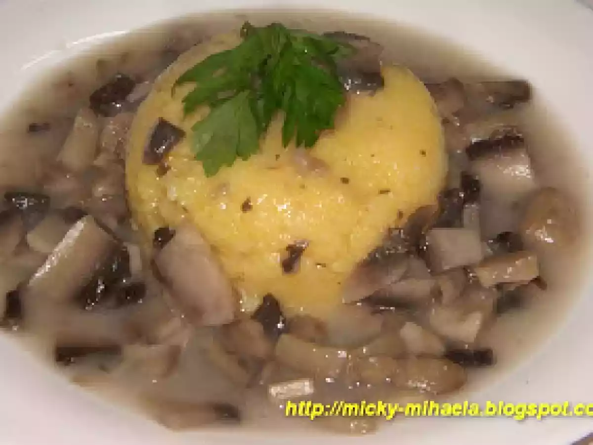 Ciulama de ciuperci - de post