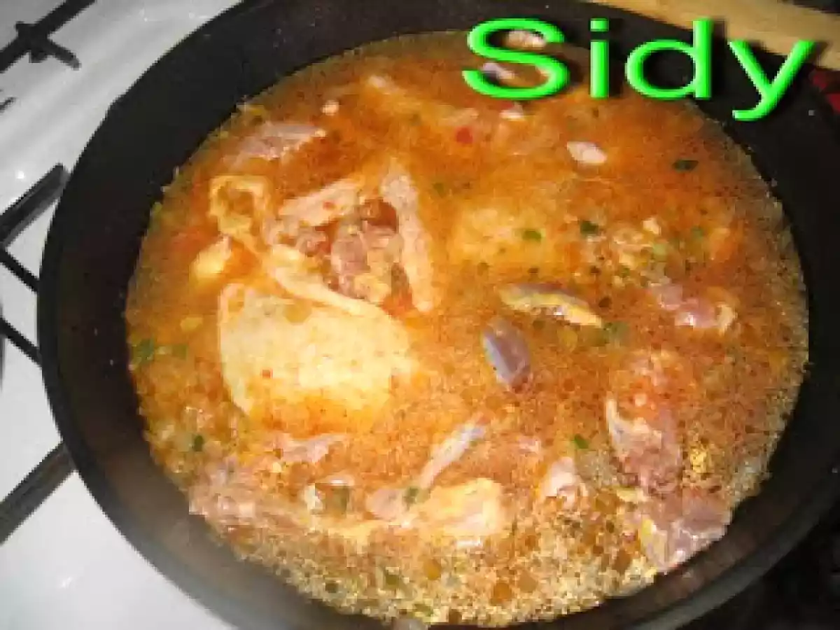 Ciulama de pui cu mamaliguta