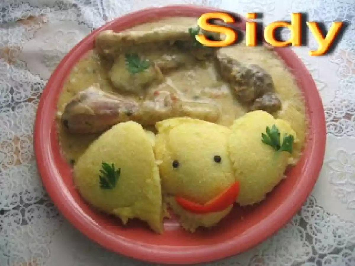 Ciulama de pui cu mamaliguta - poza 2