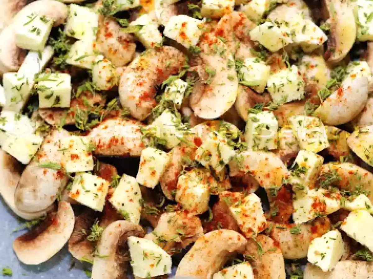 CIUPERCI CU MOZZARELLA SI CIMBRU