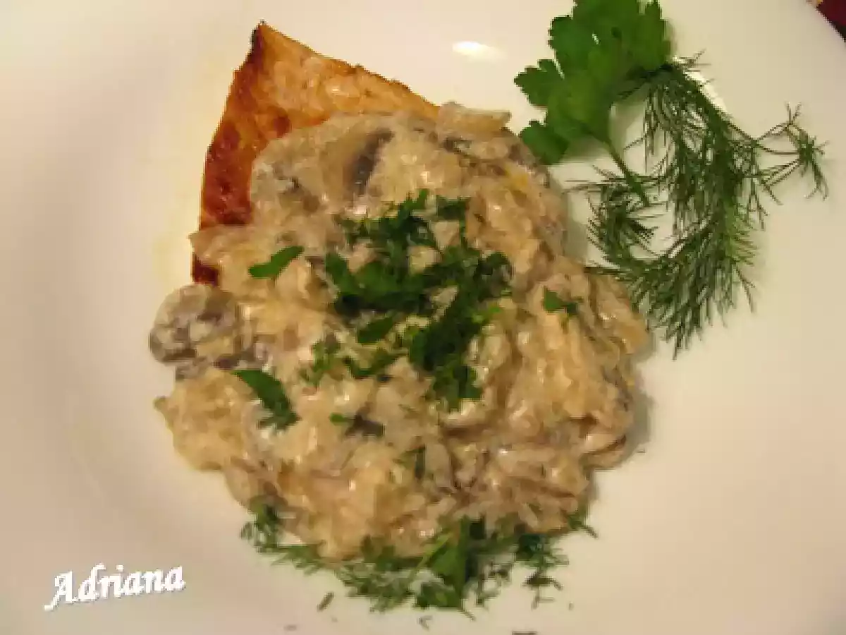 Ciuperci cu smantana si muschi de porc - poza 2