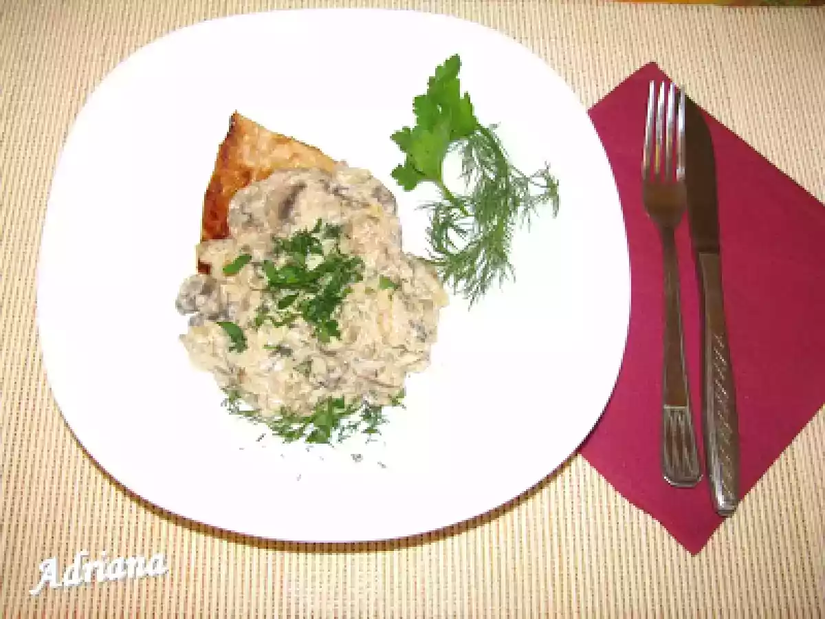 Ciuperci cu smantana si muschi de porc - poza 5