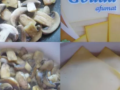 Ciuperci gratinate cu cascaval afumat - poza 3
