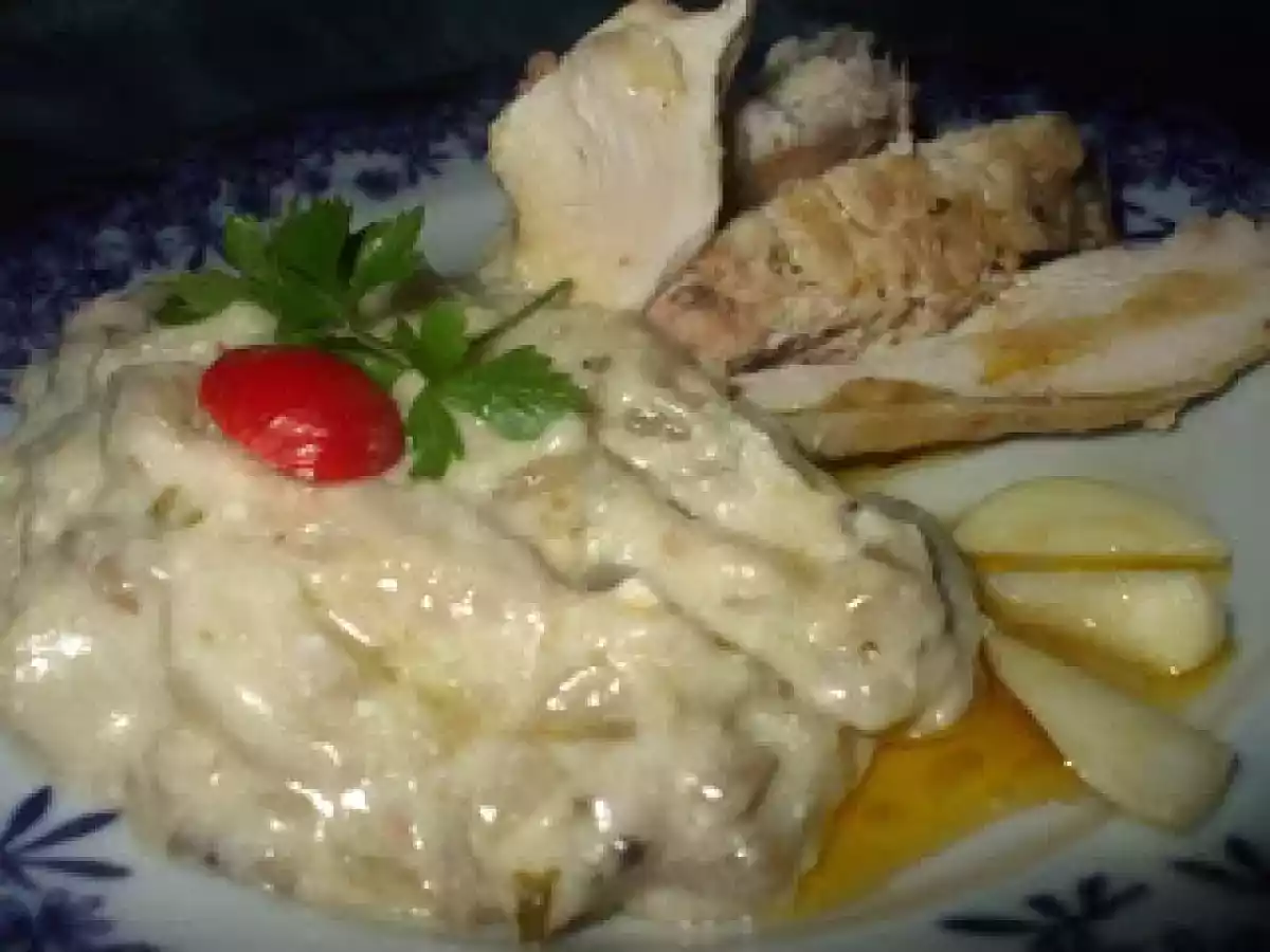 Ciuperci pleurotus cu smantana