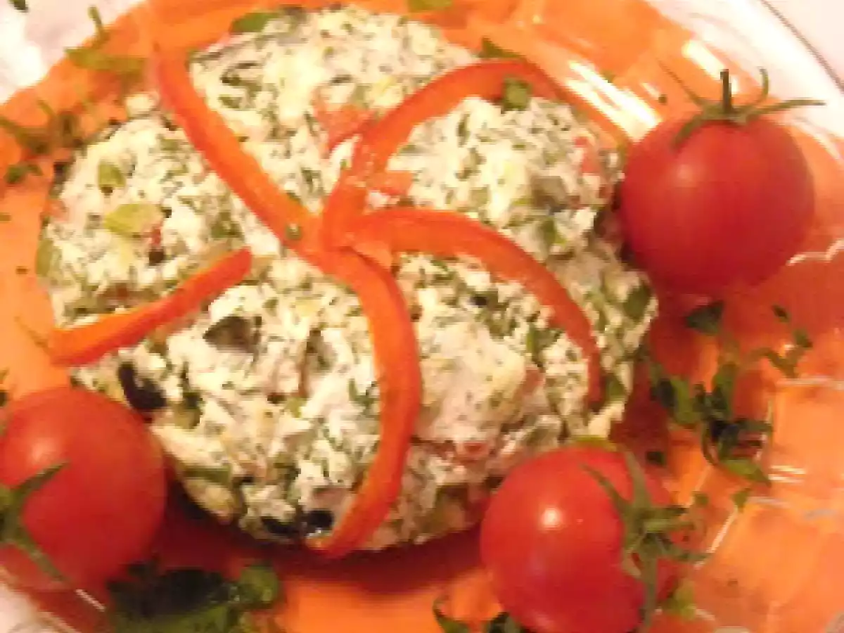 Ciuperci umplute cu feta