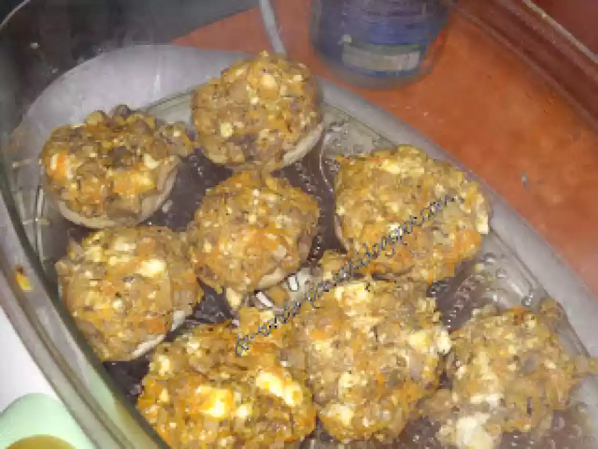 Ciuperci umplute cu morcovi si telemea gatit la steamer cu garnitura de varza rosie calita - poza 8