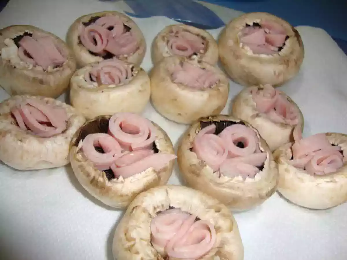 Ciuperci umplute la gratar - poza 3