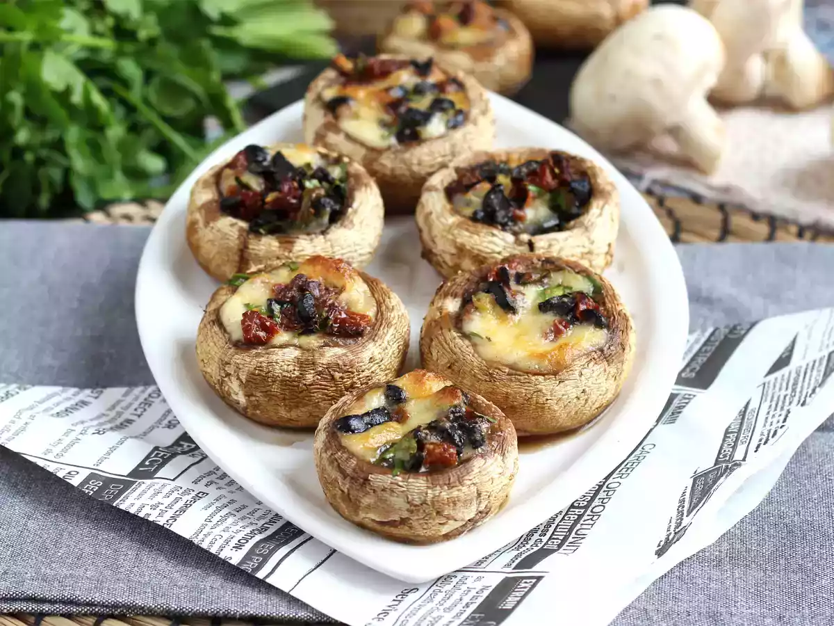 Ciuperci umplute și coapte (o idee bună pentru aperitiv) - poza 2