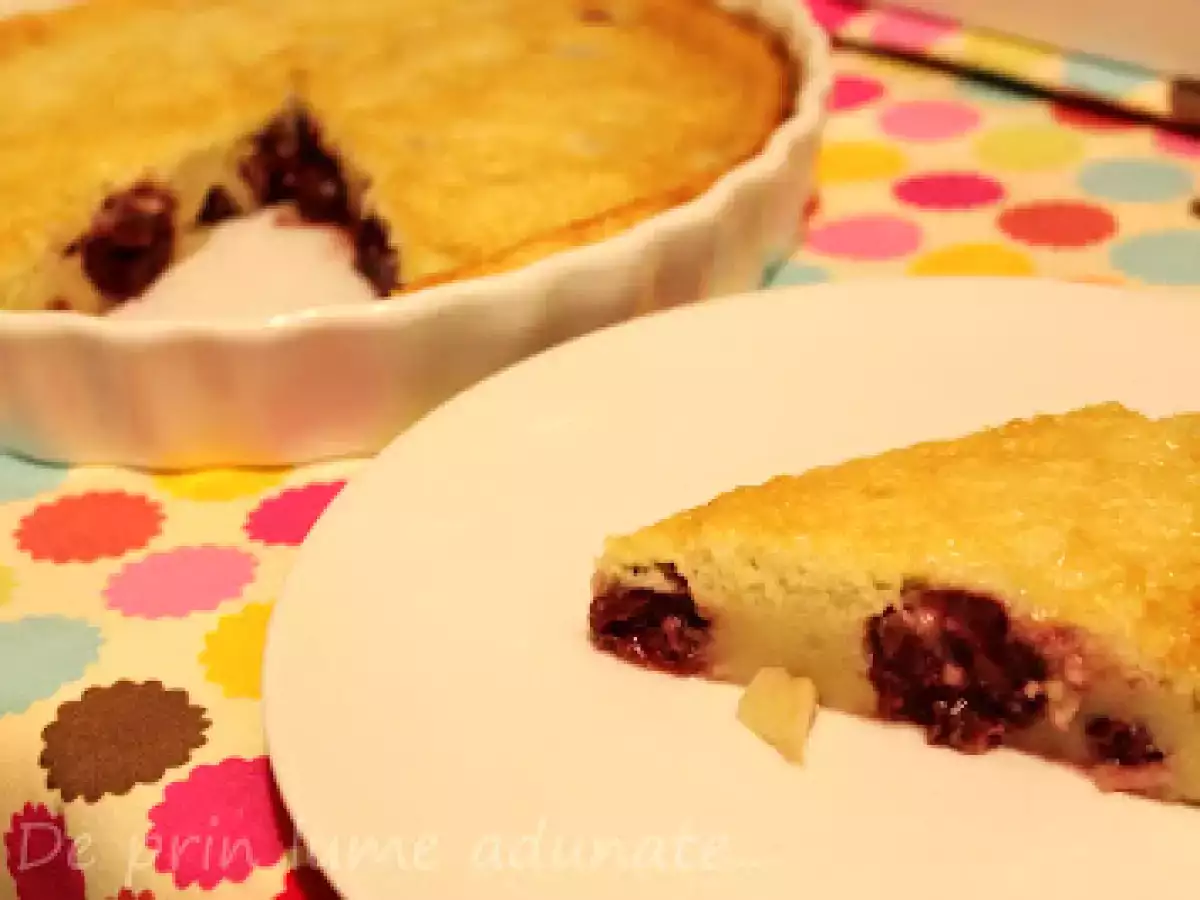 Clafoutis cu visine/ Sour cherry clafoutis - poza 3