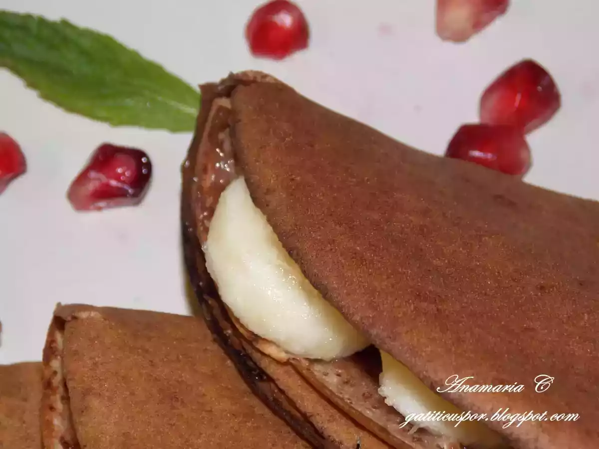 Clatite Cu Ciocolata Si Banane - poza 4